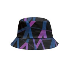 3d Lovely Geo Lines  V Inside Out Bucket Hat (kids) by Uniqued