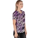 3d Lovely Geo Lines  Iv Women s V-Neck Scrub Top View3