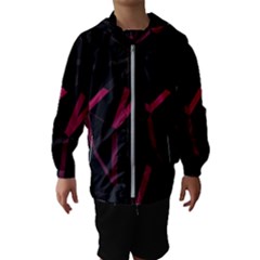 3d Lovely Geo Lines Viii Kids  Hooded Windbreaker by Uniqued