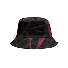 3d Lovely Geo Lines Viii Inside Out Bucket Hat (kids) by Uniqued