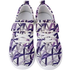 3d Lovely Geo Lines X Men s Velcro Strap Shoes by Uniqued