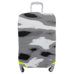 Black Waves Abstract Series No 1 Luggage Cover (medium) by DimitriosArt