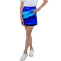 Blue Waves Abstract Series No13 Kids  Tennis Skirt View1