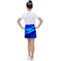 Blue Waves Abstract Series No13 Kids  Tennis Skirt View2