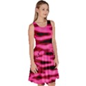 Rose  Waves Abstract Series No2 Knee Length Skater Dress With Pockets View3