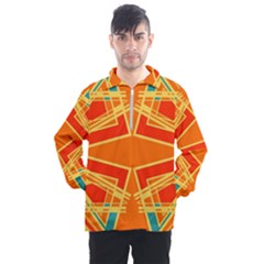 Abstract Pattern Geometric Backgrounds   Men s Half Zip Pullover by Eskimos