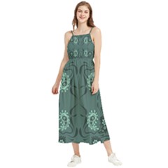 Floral Pattern Paisley Style Paisley Print   Boho Sleeveless Summer Dress by Eskimos