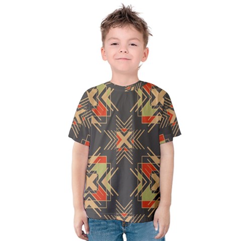 Abstract Geometric Design    Kids  Cotton Tee by Eskimos