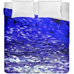 Blue Waves Flow Series 1 Duvet Cover Double Side (king Size) by DimitriosArt