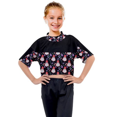 Floral Kids Mock Neck Tee by Sparkle