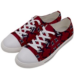 Abstract Pattern Geometric Backgrounds   Women s Low Top Canvas Sneakers by Eskimos