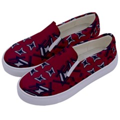 Abstract Pattern Geometric Backgrounds   Kids  Canvas Slip Ons by Eskimos