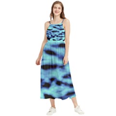 Blue Waves Flow Series 4 Boho Sleeveless Summer Dress by DimitriosArt