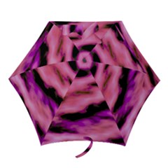 Pink  Waves Flow Series 2 Mini Folding Umbrellas by DimitriosArt