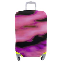 Pink  Waves Flow Series 2 Luggage Cover (medium) by DimitriosArt