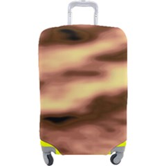 Gold Waves Flow Series 2 Luggage Cover (large) by DimitriosArt