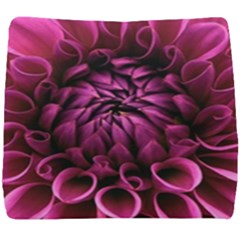 Dahlia-flower-purple-dahlia-petals Seat Cushion by Sapixe