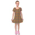 Floral Kids  Short Sleeve Velvet Dress View1