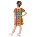 Floral Kids  Short Sleeve Velvet Dress View2