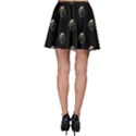 Creepy Head Sculpture With Respirator Motif Pattern Skater Skirt View2