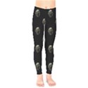 Creepy Head Sculpture With Respirator Motif Pattern Kids  Leggings View1