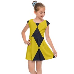 Abstract Pattern Geometric Backgrounds   Kids  Cap Sleeve Dress by Eskimos