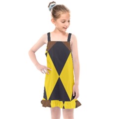 Abstract Pattern Geometric Backgrounds   Kids  Overall Dress by Eskimos