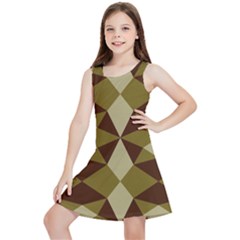 Abstract Pattern Geometric Backgrounds   Kids  Lightweight Sleeveless Dress by Eskimos