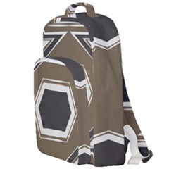 Abstract Pattern Geometric Backgrounds   Double Compartment Backpack by Eskimos