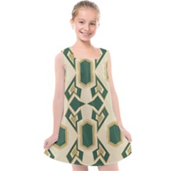 Abstract Pattern Geometric Backgrounds   Kids  Cross Back Dress by Eskimos