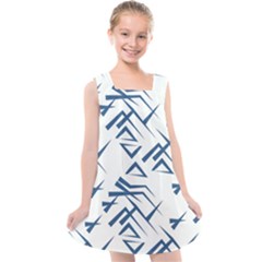 Abstract Pattern Geometric Backgrounds   Kids  Cross Back Dress by Eskimos