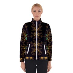 Floral Folk Damask Pattern  Women s Bomber Jacket by Eskimos