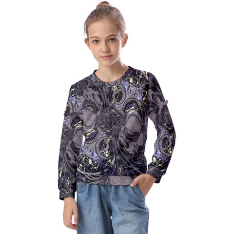 The Pollinator Kids  Long Sleeve Tee With Frill  by MRNStudios