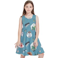 Fashionable Office Supplies Kids  Skater Dress by SychEva