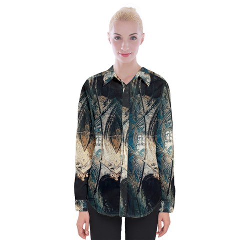 Fractal Womens Long Sleeve Shirt by Sparkle