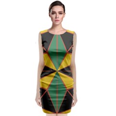 Abstract Pattern Geometric Backgrounds   Sleeveless Velvet Midi Dress by Eskimos