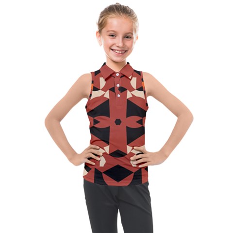 Abstract Pattern Geometric Backgrounds   Kids  Sleeveless Polo Tee by Eskimos