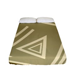 Abstract Pattern Geometric Backgrounds   Fitted Sheet (full/ Double Size) by Eskimos