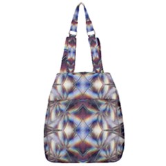 Diamonds And Flowers Center Zip Backpack by MRNStudios