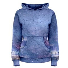 Gouttes D eau Galaxy Women s Pullover Hoodie by kcreatif