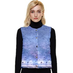 Gouttes D eau Galaxy Women s Short Button Up Puffer Vest by kcreatif