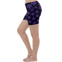 Weed Pattern Lightweight Velour Yoga Shorts View2