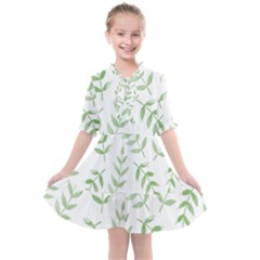 Tropical Pattern Kids  All Frills Chiffon Dress by Valentinaart