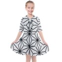 Black and white pattern Kids  All Frills Chiffon Dress View1