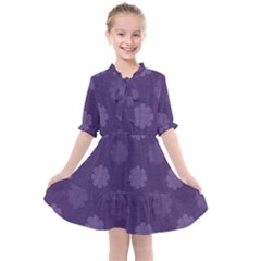 Floral Pattern Kids  All Frills Chiffon Dress by Valentinaart