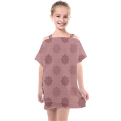 Floral Pattern Kids  One Piece Chiffon Dress by Valentinaart