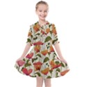 Floral pattern Kids  All Frills Chiffon Dress View1