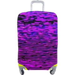 Magenta Waves Flow Series 2 Luggage Cover (large) by DimitriosArt