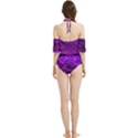 Magenta waves flow series 2 Halter Flowy Bikini Set  View2