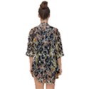 Modern Camo Tropical Print Design Open Front Chiffon Kimono View2